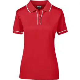 Ladies Osaka Golf Shirt Red